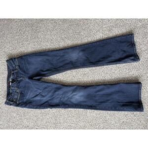 Silver Womens Jeans Western Glove Works Tuesday Flare Leg Denim Jeans Size 29